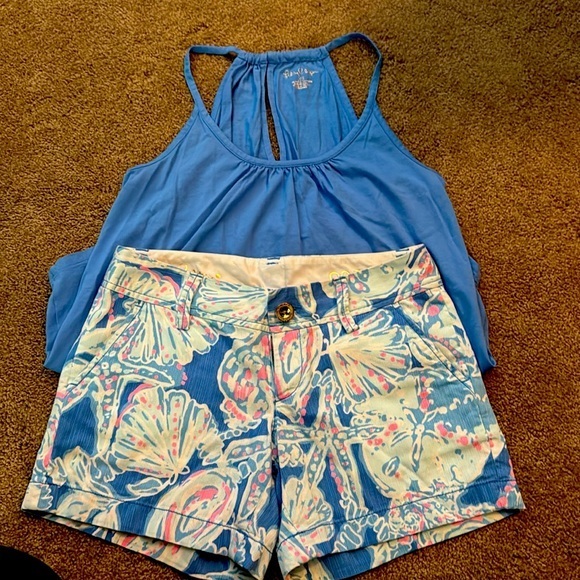 Lilly Pulitzer Other - Rare Lilly Pulitzer Callahan Shorts and Matching Tank Top